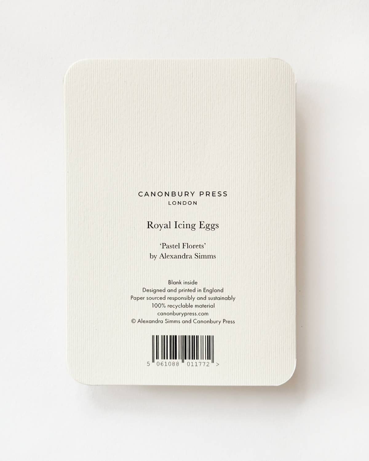 Pastel Florets Royal Icing Egg Greeting Card | Easter