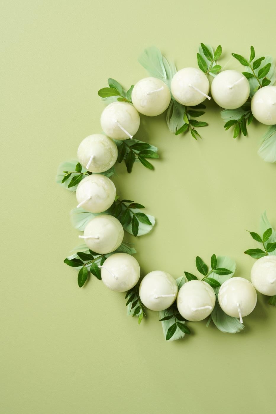 Egg Candles Green