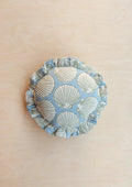 Blue Shell Round Cushion
