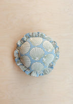 Blue Shell Round Cushion