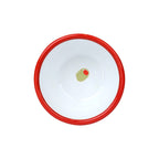 Olive Enamel Bowl
