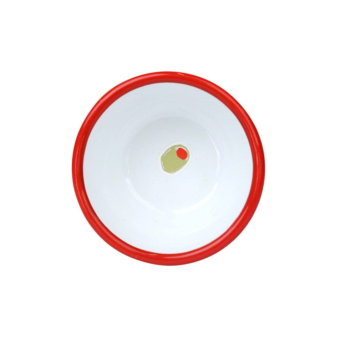 Olive Enamel Bowl
