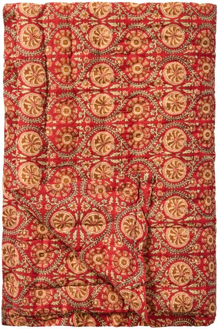 Quilt Red/Earth Pattern
