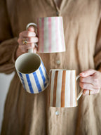 Striped Mug Brown
