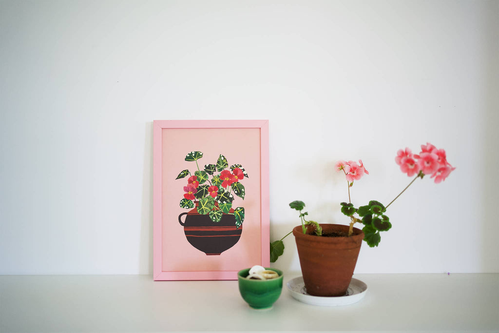 Begonia Print A4