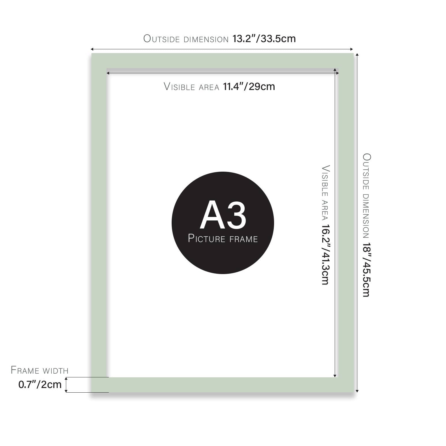 Mint A3 Picture Frame