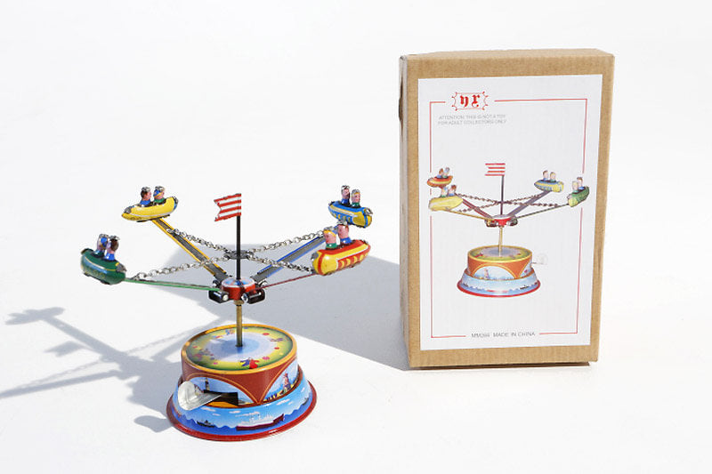 Funfair Carousel With Gondolas Tin Toy
