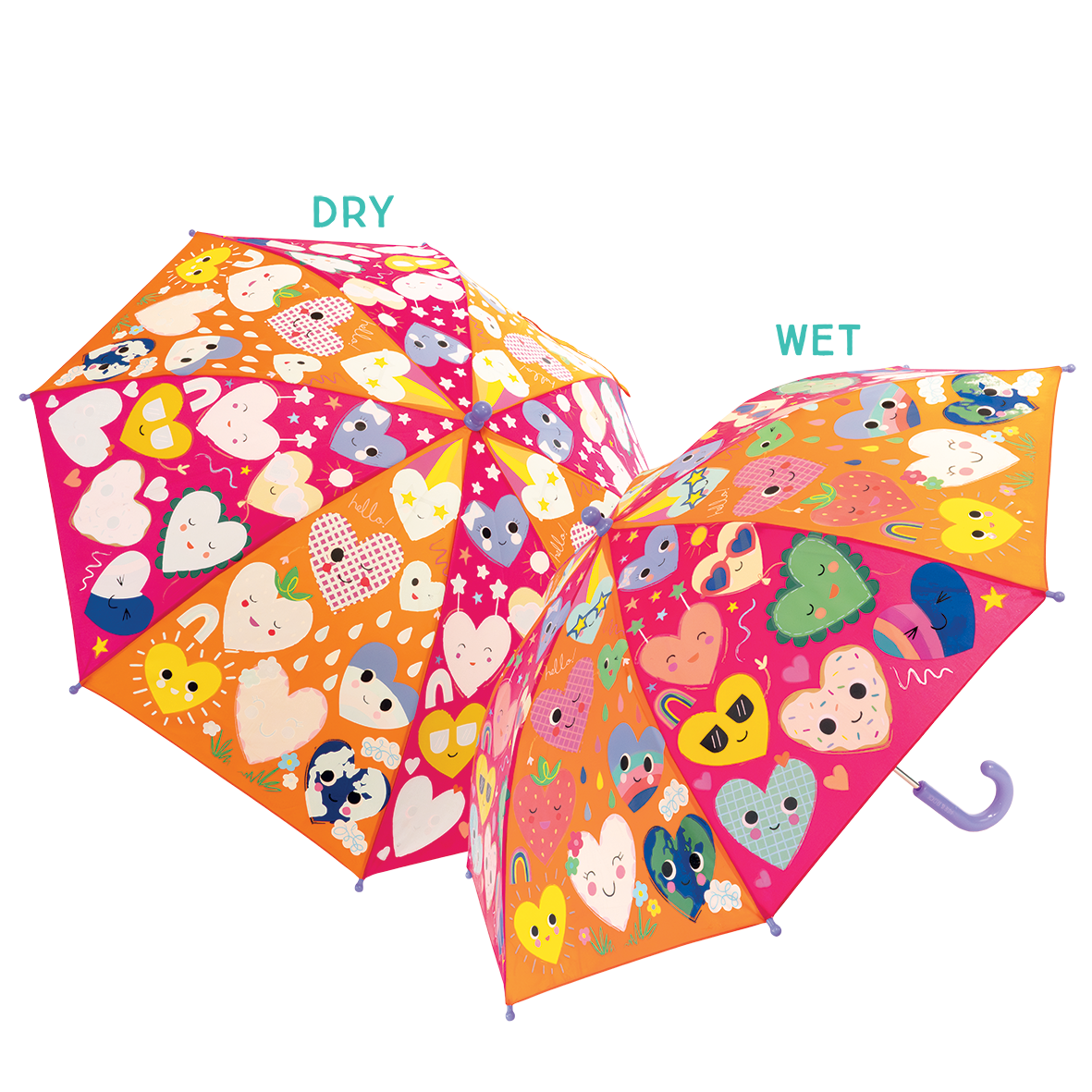 Colour Changing Heart Umbrella