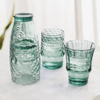 Fish Stacking Drinking Glasses - Set of 4 Green
