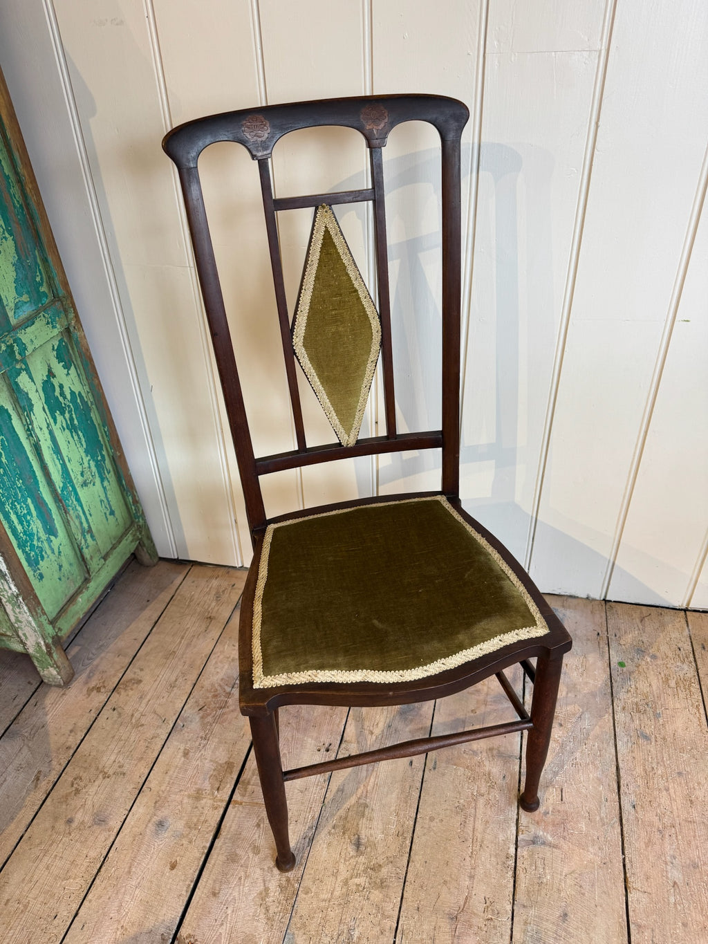 Art Nouveau Mahogany Side Chair