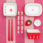 Heart Pink Oven Enamel Dish