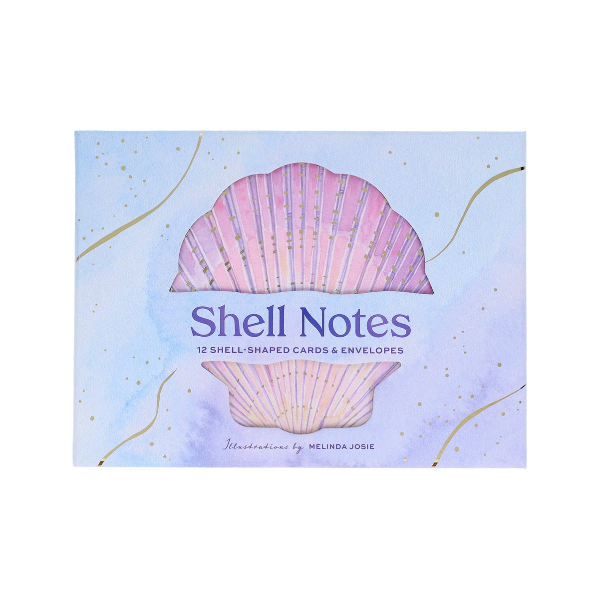 Shell Notes - 12 Shell-Shaped Cards & Envelopes (Notecards/Writing Paper)
