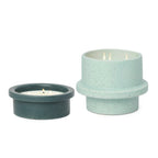 Blue Folia Ceramic Reusable Candle - Salt & Sage