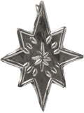 Silver Star Pattern Ornament