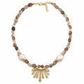 Quartz & Freshwater Pearl Necklace
