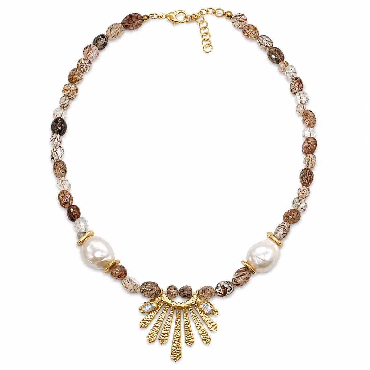 Quartz & Freshwater Pearl Necklace