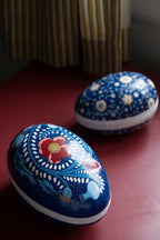 Set of 2 Easter Egg Box Poppy Indigo