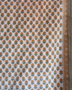 Yellow Mini Marigold Block Print Throw