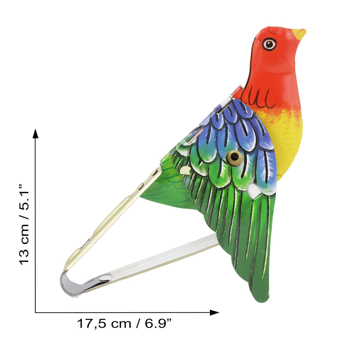 Tin toy bird whistling sparrow tin bird