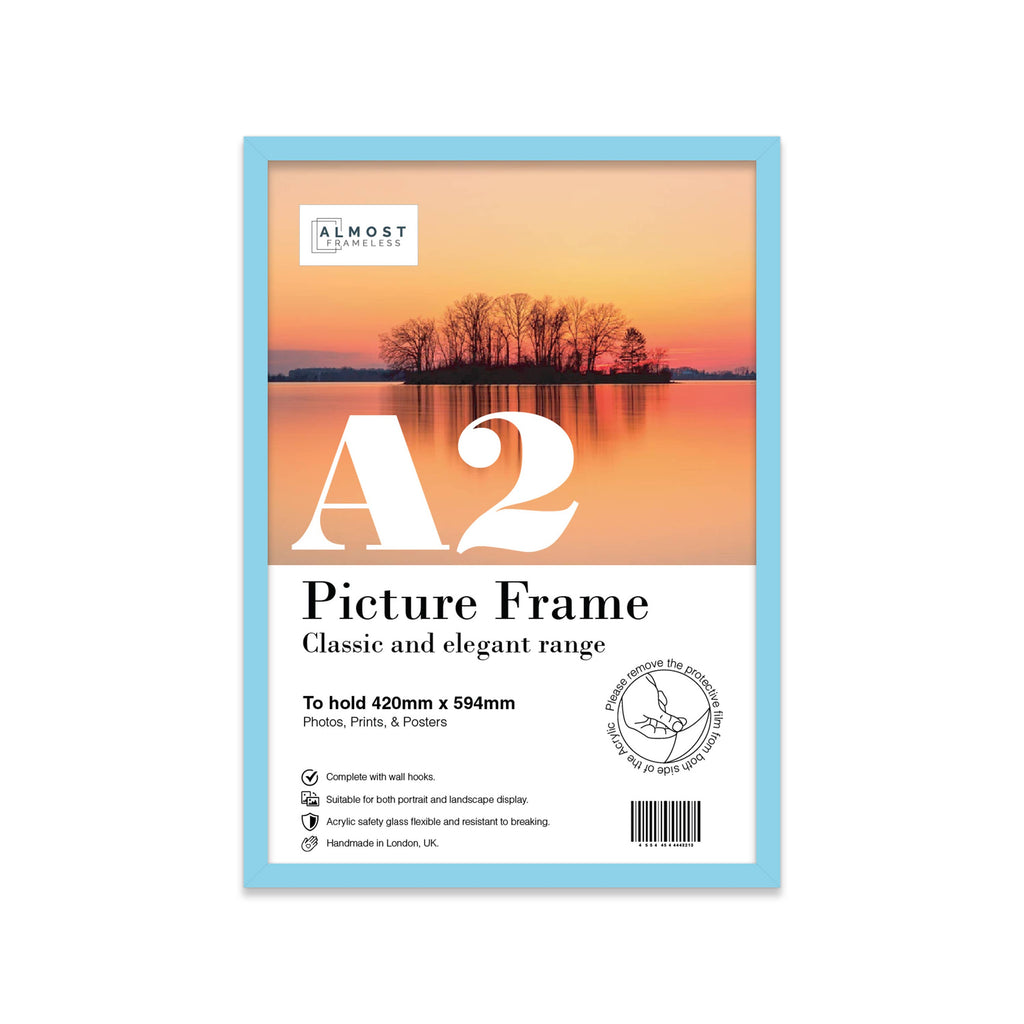 Light blue A2 Picture Frame