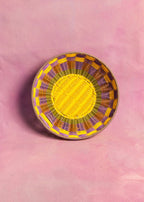 Woven Bowl - Yellow/Lilac
