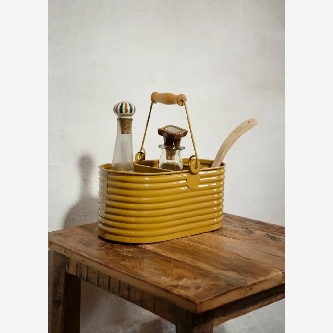 Oval Iron Utensil Holder Tapenade