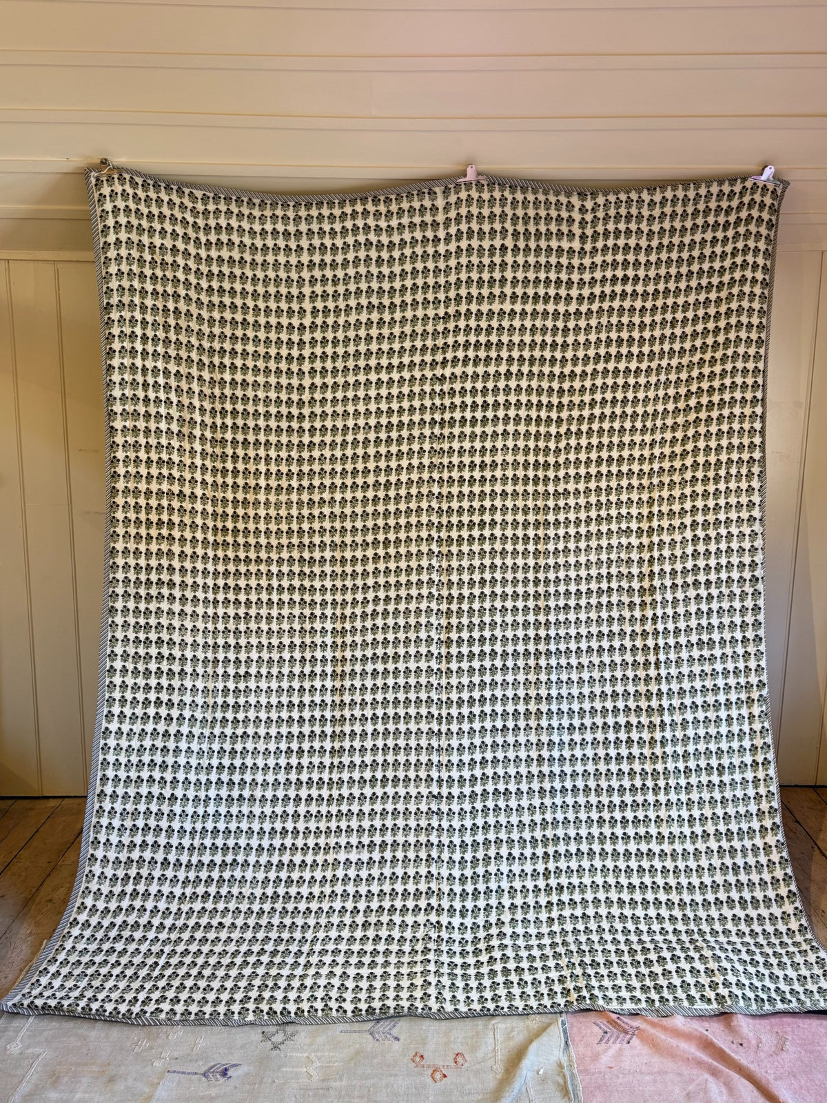 Double Quilts - Navy & White