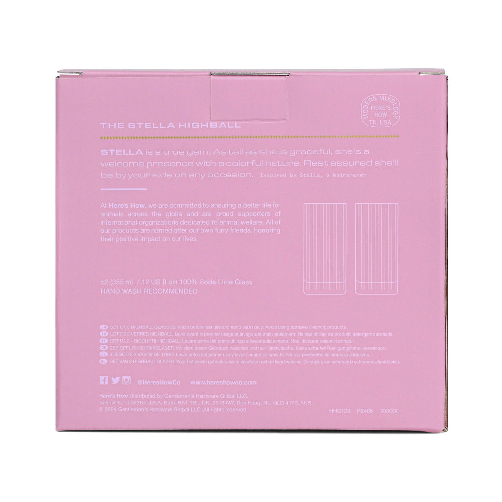 Highball Glass - Set of 2 - Lilac