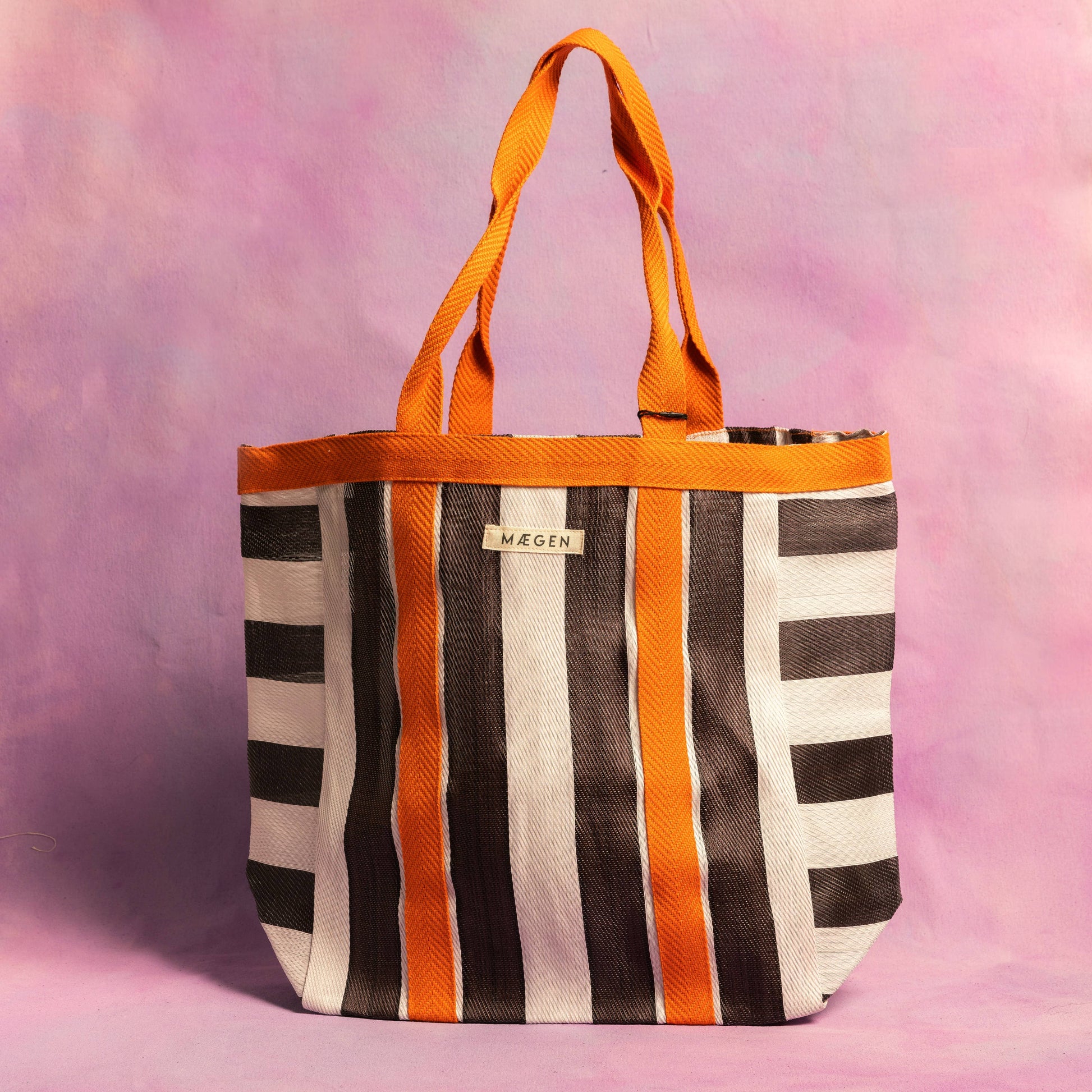 Everywhere Bag | Orange/ White/ Aubergine