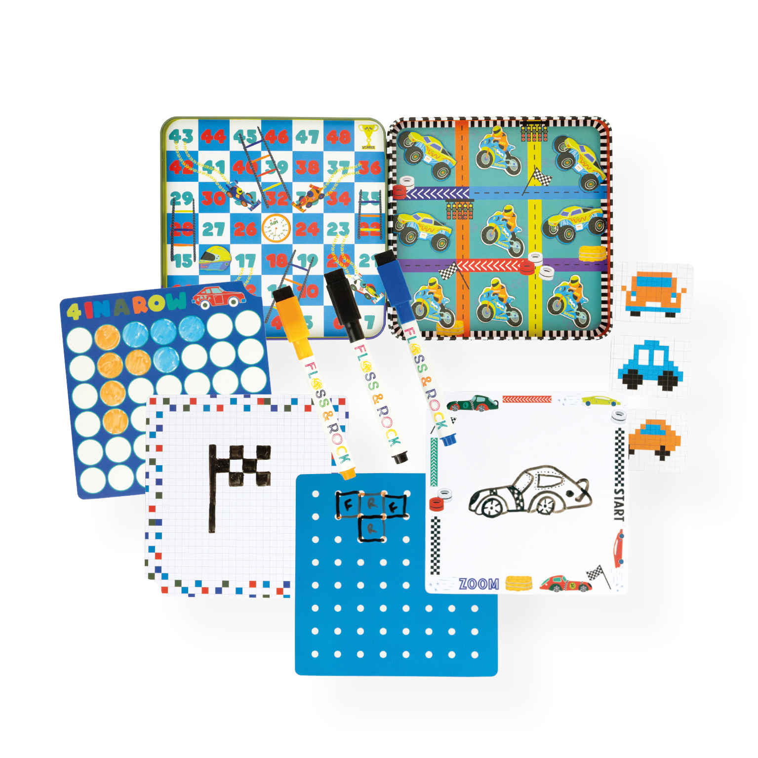 Cars Magnetic Fun & Games Tin