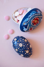 Set of 2 Easter Egg Box Poppy Indigo