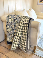 Double Quilts - Navy & White
