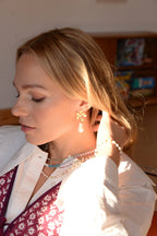 Mixed Bead Necklace with Pearl