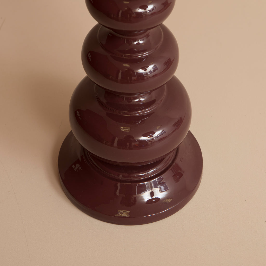 Wooden Bobbin Floor Lamp