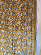 Double Quilts - Blue & Gold
