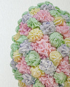Pastel Florets Royal Icing Egg Greeting Card | Easter
