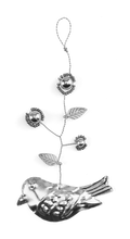 Silver Bird Hanging Ornament
