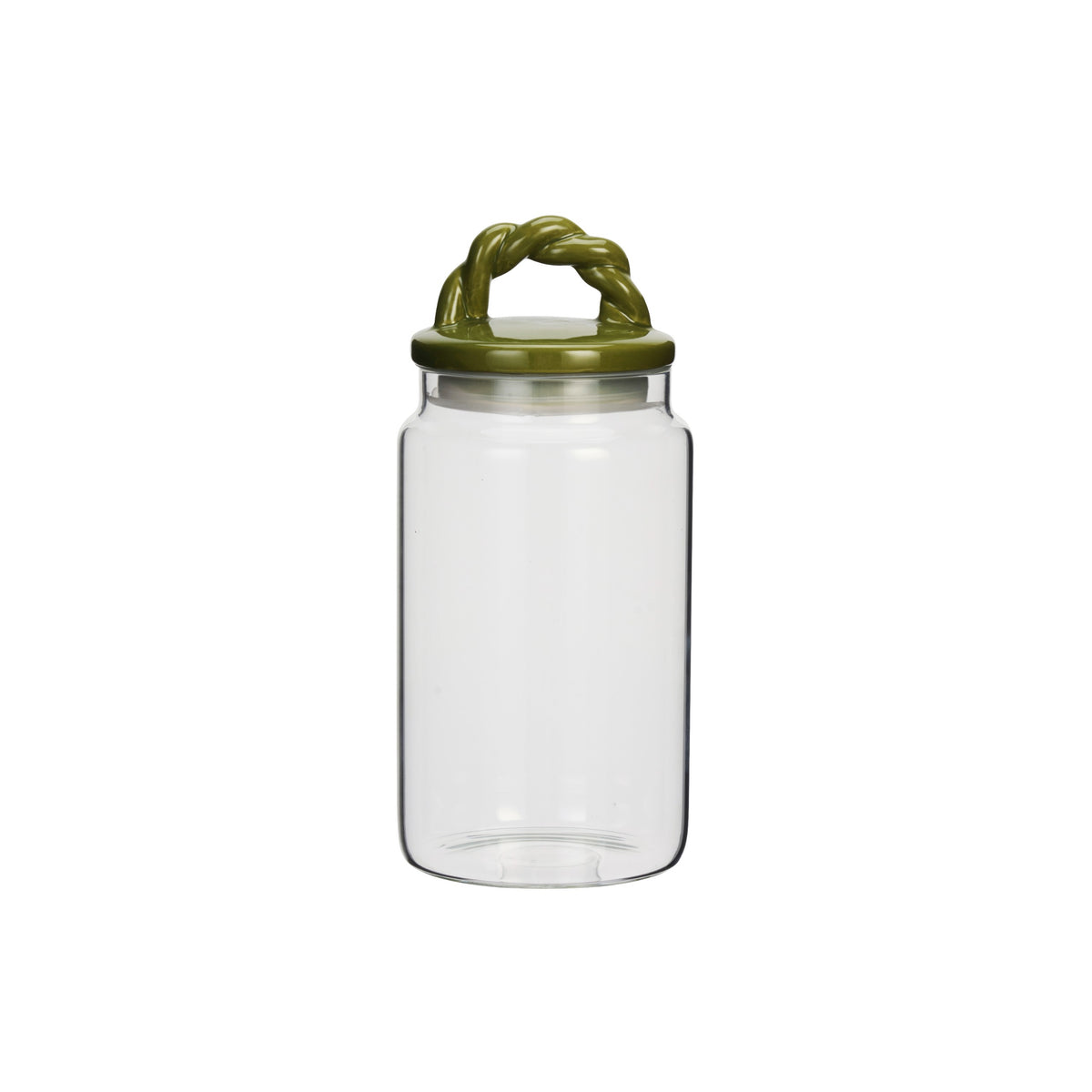 Glass Jar Olive Lid Large