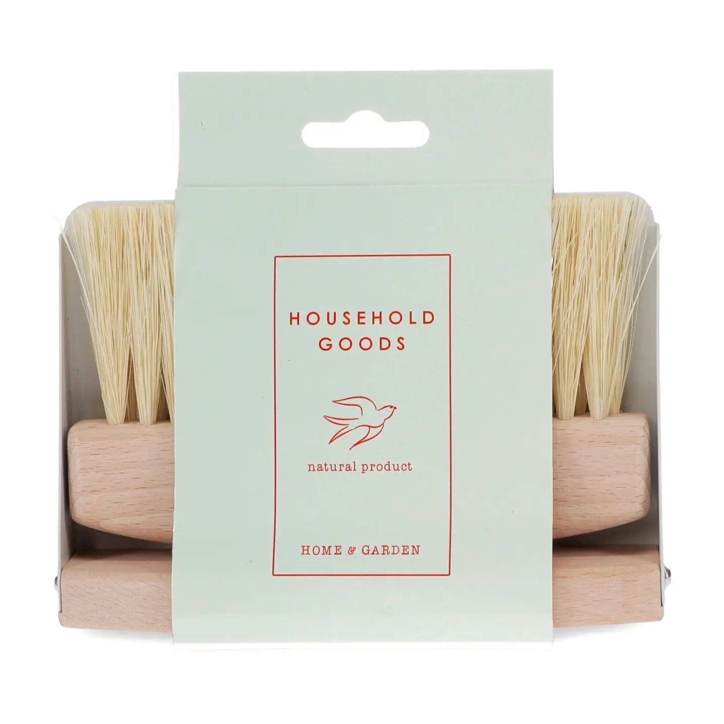 Wooden table brush and pan set Soft Grey