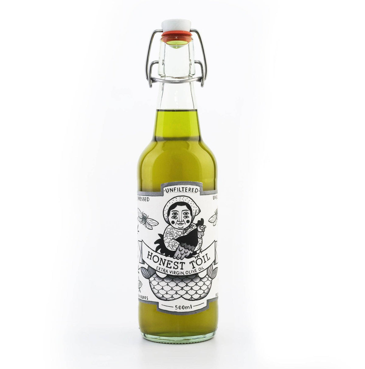 Bottle extra virgin olive oil