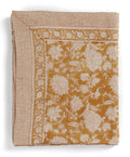Indian Rose Ochre Linen Tablecloth