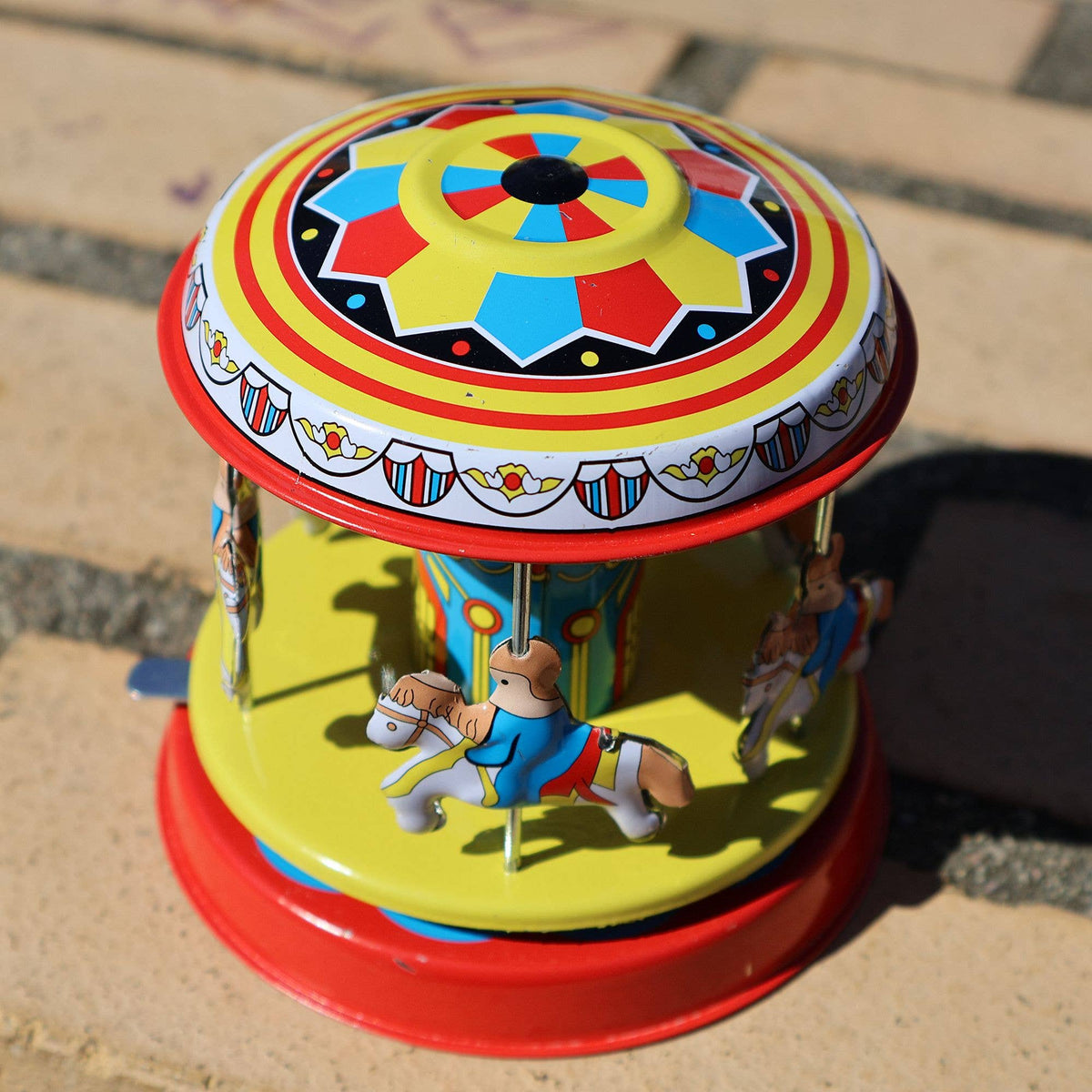 Tin toy carousel funfair carnival