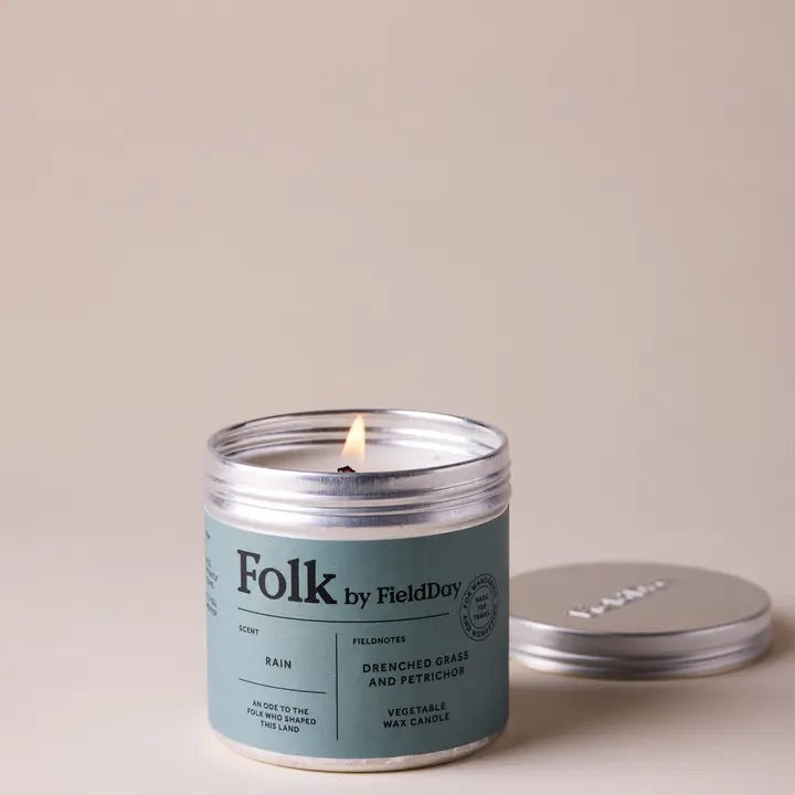 Folk Tin Candle