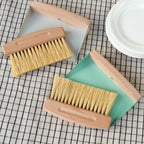 Wooden table brush and pan set