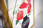 Poppies In a Vase Print A2