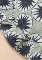 Green Star Round Cushion