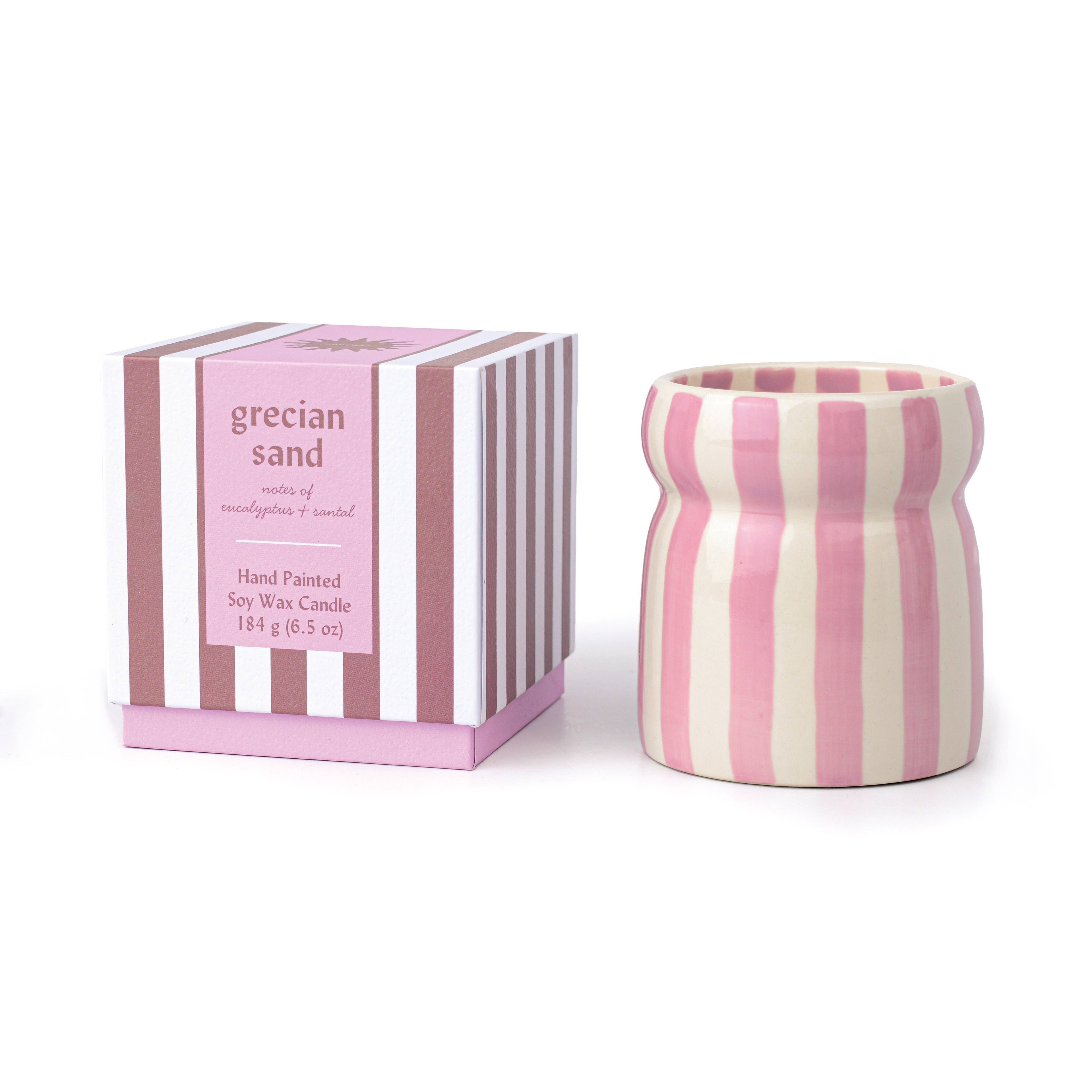 Paddywax Cabana Lavender Ceramic Candle - Grecian Sand