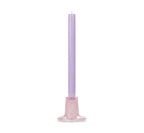 Glass Candleholder in Old Rose