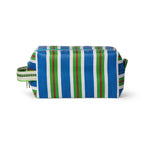 Eco Woven Wash Bag in Medici Blue and Grass Green