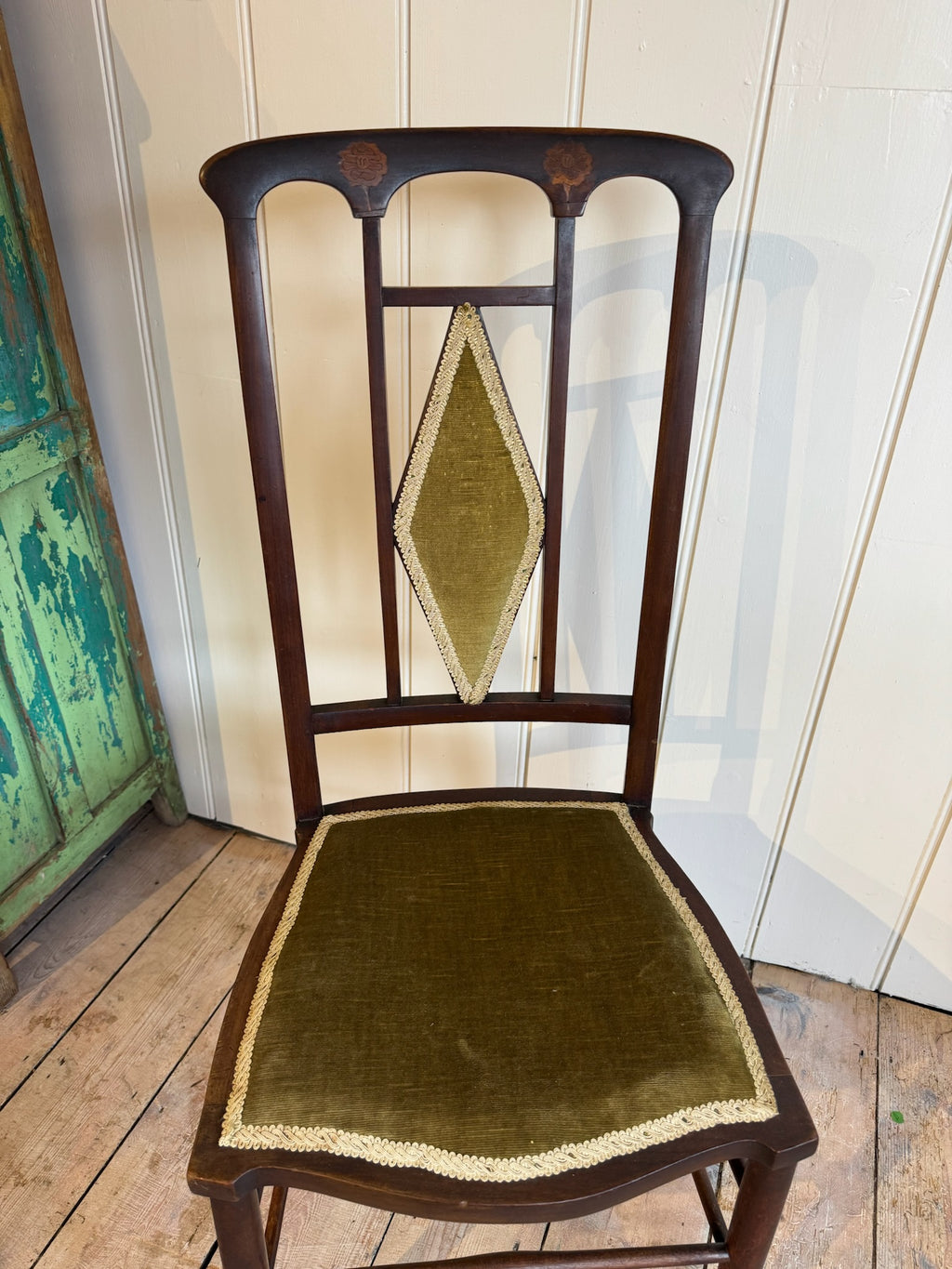 Art Nouveau Mahogany Side Chair